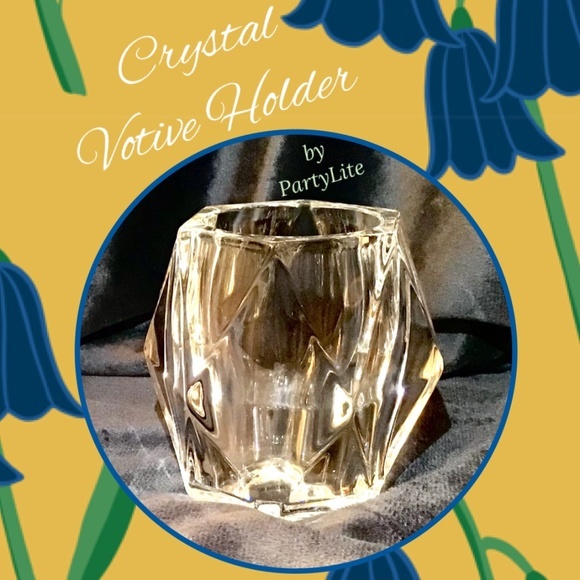 Crystal Tealight or Votive Holder - Picture 1 of 5